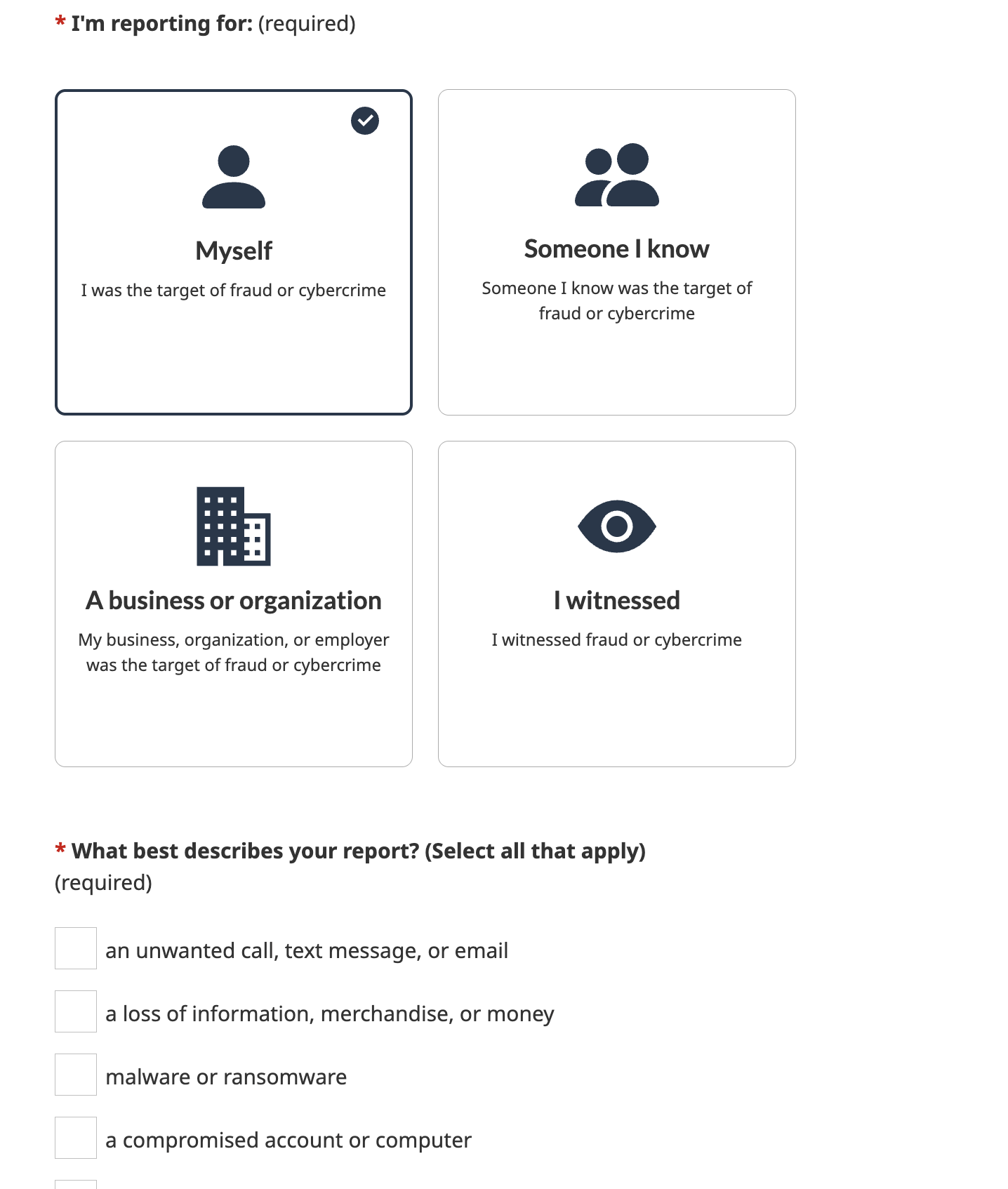 Privacy statement page with expanded FAQs
